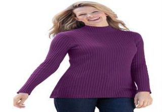 Plus Size Pullover mock turtleneck sweater  Plus Size pullover 