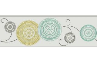 Lace Teal Mustard Self Adhesive Border   173mm from Homebase.co.uk 