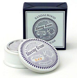 Personalised Sandalwood Shaving Cream Pot   gifts for grandparents