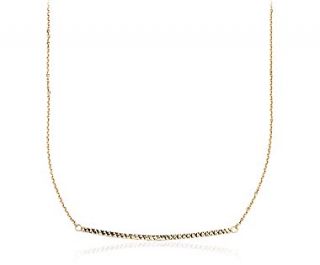 East West Bar Necklace in 14k Yellow Gold  Blue Nile