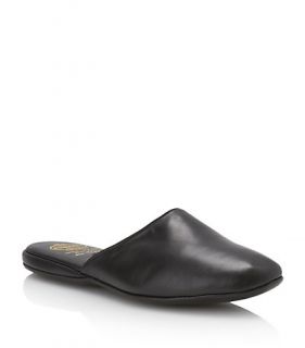 Church’s Shoes – Air Travel Black Leather Slippers from harrods 