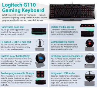 Buy the Logitech Gaming Keyboard G110 .ca