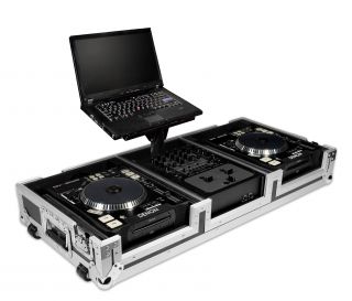 Road Ready RRDJCD12WL DJ Mixer Case with Laptop Stand at zZounds