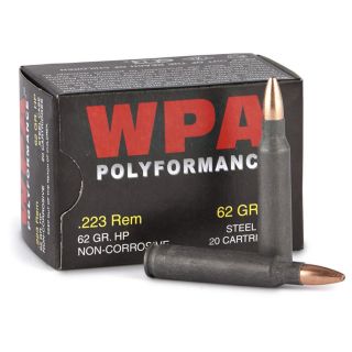 240 Rounds Wolf .223 Rem 62   Grain Fmj Ammo   977365, .223 Ammo at 