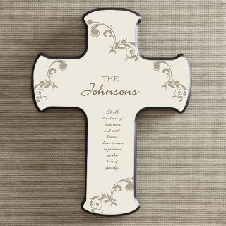 8717   God Bless Our Home Personalized Cross 