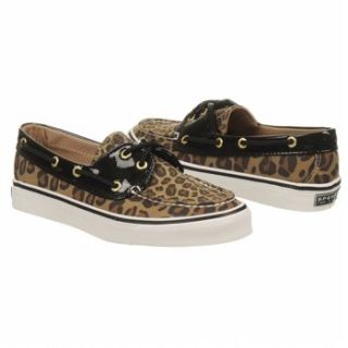 Womens Sperry Top Sider Biscayne Leopard Blk Patent FamousFootwear 