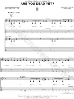Image of Children of Bodom   Are You Dead Yet? Guitar Tab   Download 