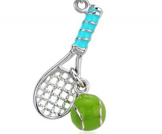 Tennis Pro Charm in Sterling Silver  Blue Nile