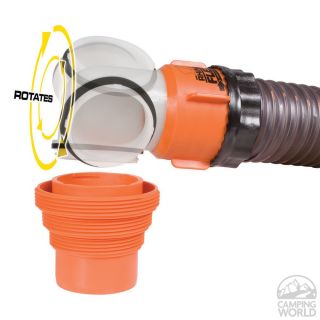 RhinoFLEX Swivel Elbow Fitting with 4 in 1 Adapter   Camco RV 39733 