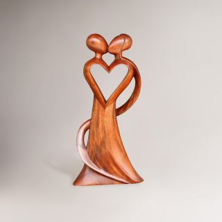 Novica My Heart and Yours Wood Statuette  World Market