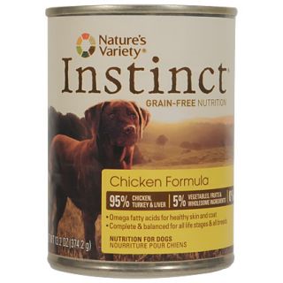 Natures Variety Instinct Chicken Formula Canned Dog Food (Click for 