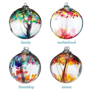 RECYCLED GLASS TREE GLOBES   RELATIONSHIPS  Motherhood, Family 