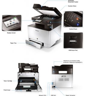 MacMall  Samsung CLX 4195FW Color Laser Multifunction Printer CLX 