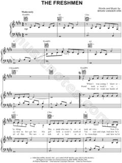 Image of The Verve Pipe   The Freshmen Sheet Music    