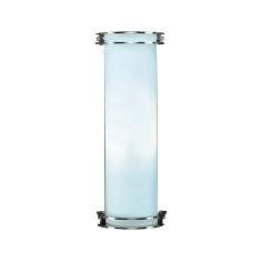 Acid Frost Glass Cylinder 16 High ADA Wall Sconce