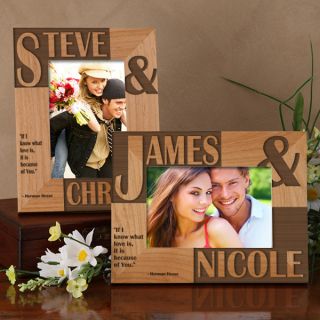 8098   Because Of You Personalized Frame   Full View