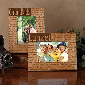 Personalized Family Name Wood Picture Frames   Engraved Free   4523
