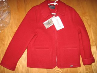Giesswein Girls Red Jacket, Size 8 / 128 NWT, BEAUTIFUL