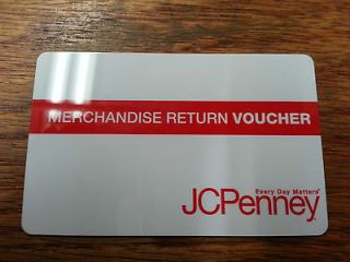 JCPENNEY MERCHANDISE RETURN GIFT CARD   *GUARANTEED BALANCE OF $500
