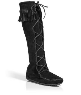 Minnetonka Black Pocahontas Boots  Damen  Schuhe  