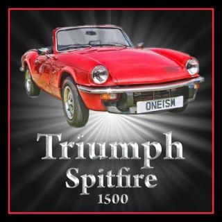 Triumph Spitfire 1500 Classic Car Acrylic Drinks Coaster