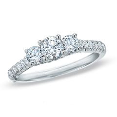 Celebration Grand™ 1 1/4 CT. T.W. Certified Diamond Three Stone Ring 