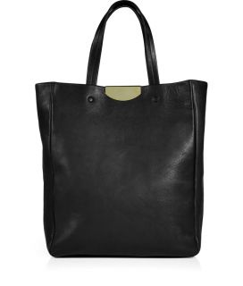 Maison Martin Margiela Black Leather Shopping Bag  Damen > Taschen 