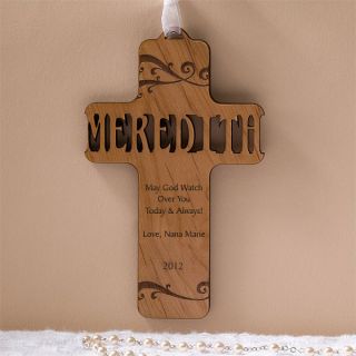 11932   Bless This Child Personalized Wood Cross 