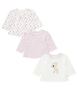 Mothercare Long Sleeved Graphic Tops – 3 Pack   tops & t shirts 