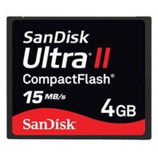 Sandisk Ultra II   Flash memory card   4 GB   CompactFlash (SDCFH 004G 
