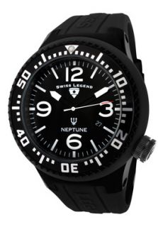 SWISS LEGEND 21818P BB 01 Watches,Mens Neptune Black Dial Black 