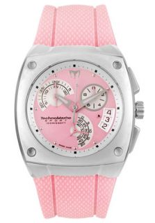 Technomarine KRA07 Watches,Womens KRA Chronograph Pink Rubber Pink 