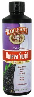 Buy Barleans   Omega Swirl Omega 3 Flax Oil Blackberry   16 oz. at 