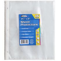 Bulk Unison Clear Plastic Sheet Protectors, 8½x11, 16 ct. Packs at 