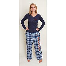 Denver Broncos Women’s Pajama set, Broncos Women’s hipster Panty 