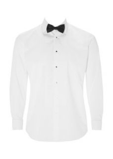 Matalan   White Tailored Fit Tuxedo Shirt and Bow Tie Set