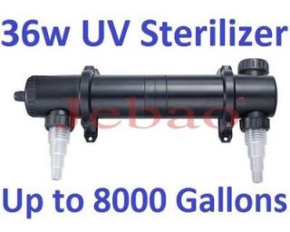   UV Clarifier Sterilizer 36 Watts watt Koi Fish Pond Tank Aquarium UVC