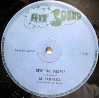 AL CAMPBELL Word Of My Mouth / Give The People 12 Single REGGAE Hit 