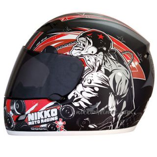 NIKKO Helmet N922 RAW NERVE Matte Black Red (Size M)