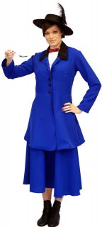 BLUE Victorian/Edwa​rdian MARY POPPINS fancy dress KIDS