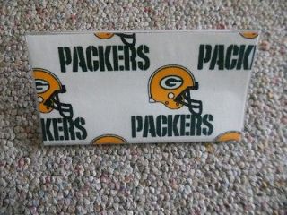 Green Bay Packers Checkbook Cover Holder Purse Money NFL Football Game 