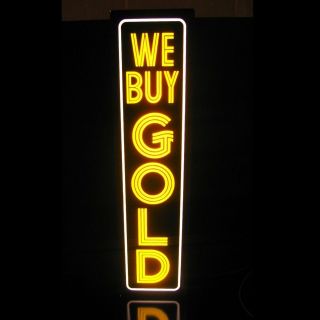 Best Looking WE BUY GOLD Light Box Sign, Jewelry, Pawn Shop Neon 