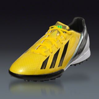 adidas F10 TRX TF   Vivid Yellow/Black/Green Zest Turf Soccer Shoes 