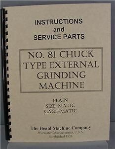 Heald 81 Internal Grinder Instruction & Parts Manual