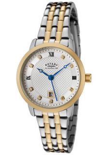 Rotary LB42826/41 Watches,Womens White Swarovski Crystal Silver 