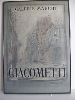 GALERIE MAEGHT GIACOMETTI Poster Alberto Giacometti