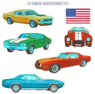   Muscle Car Hot Rods V8 Vintage Collector Grossman Stickers SALE