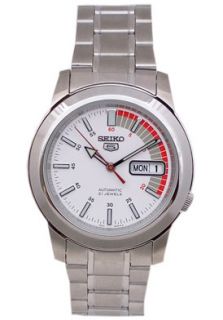 Seiko SNKK25K1 Watches,Mens Automatic Stainless Steel with White 