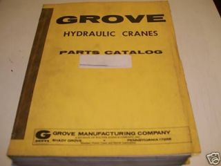 GROVE RT65S Crane PARTS Manual 12/1974 Cummins V 555