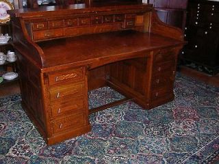   huge antique quartersawn oak roll top desk gunn huge quartersawn flake